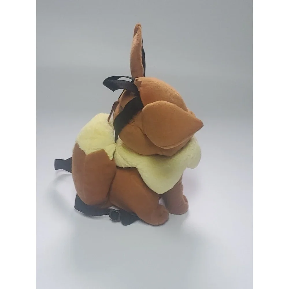 2017 Pokemon Eevee Backpack Zippered Stuffed Animal Bag Backpack Plush Large Toy